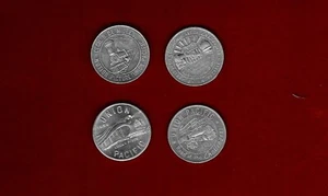 UNION PACIFIC 4 DIFF TOKENS 1930'S/40'S MOVIE,EXPO, - Picture 1 of 2