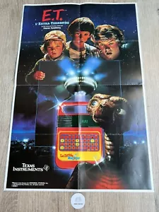 Affiche - Texas Instruments - La Dictée Magique - E.T. L’Extraterrestre - 1982 - Foto 1 di 6