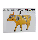 Checker Cab Cow Parade Magnet ATA BOY Yellow 2000 USA Refrigerator 3.5x2.5 inch