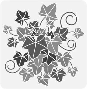 6"x6" Clear Plastic Stencil - Ivy (MC263)***** - Picture 1 of 2