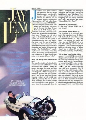 Jay Leno Lamborghini Miura Countach 1989 Original Car Review Print Article J598 - Image 1 of 2