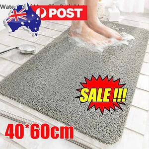 Hydro Wonder Super Comfy Shower Mat Non Slip Never Stains or Blocks Drain Grey - Picture 1 of 12