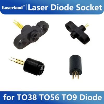 LASERLAND Laser Diode Socket Test Base 3pin for 5.6mm 9.0mm 3.8mm