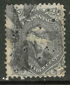 Sc #70/78 Ink Error? Fancy Cancel 24 Cent Washington 1861-62 Civil War US 24F35 - Picture 1 of 2