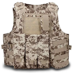 Military Tactical Vest Air Soft Paintball Molle Plate Carrier Combat Play Vest - Picture 1 of 26