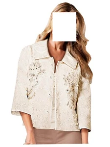 Together Jaquard Jacke Blazer wollweiss Gr. 40, Gr. 42, Gr. 46 0913643708 - Picture 1 of 1