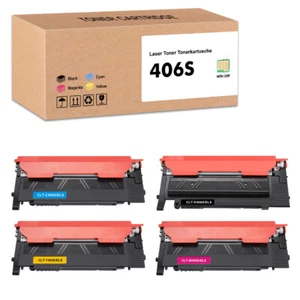 4 XXL Toner FÜR SAMSUNG C410W CLX-3305 3306 C410W CLP368 365 CLX-3306FN CLT-406S - Bild 1 von 3