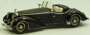 1938 Horch 855 Roadster (1938) Erdmann & Rossi nero lega di stagno 1/43 - Foto 1 di 4