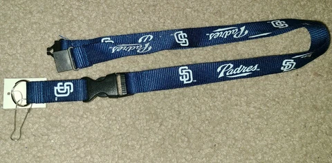 MLB San Diego Padres Navy Breakaway Lanyard Keychain NWT Free Shipping Cover