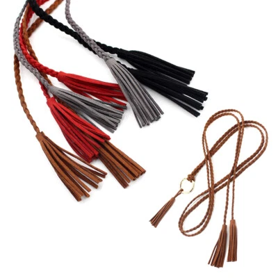 Handgewebte Damengürtel Mit Taillenkette Ethno-Stil Quastenverzierung / - Bild 1 von 4