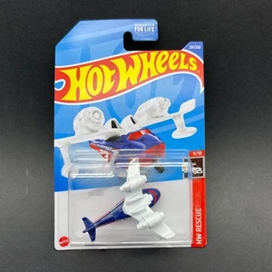 Hot Wheels Water Bomber Plane HW Fire Support Rescue Blue Diecast 1/64 #9/10 - Picture 1 of 5