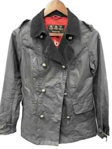 Barbour Rook Waterproof Outdoor Navy Blue Cotton Wax Jacket Coat Size UK 8 - Picture 1 of 7