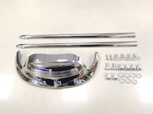 Chrome Front Fender Tip & Spear Trim For Harley Road King FLHR Heritage Softail - Picture 1 of 20