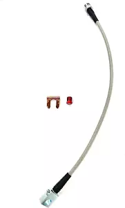 Universal Stahlflex SS Bremsleitung hinten, 14 Zoll lang mit Befestigungsblock - Bild 1 von 12