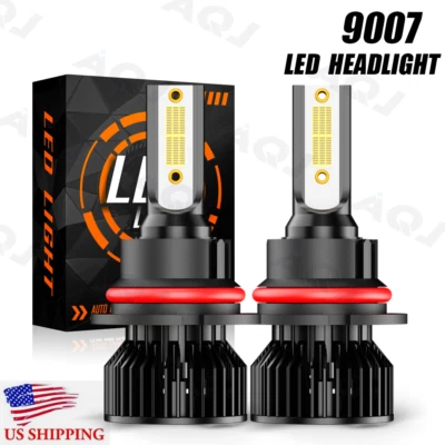 2-side 9007 LED Headlight Bulb Kit for Peterbilt 330 325 335 340 348 384 386 387 - Image 1 of 4