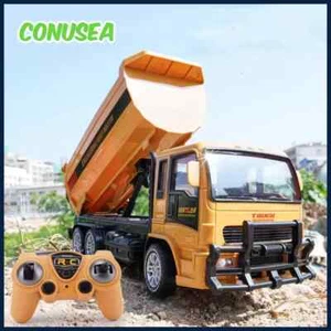 RC Truck Dumper Car 2.4G Remote Control Engineering Vehicle Truck Kids Toy Gift - Picture 1 of 24