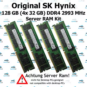 128 GB (4x 32 GB) Rdimm DDR4-2933 Supermicro X11SPG-TF X11SPH-nCTF Server RAM - Picture 1 of 1