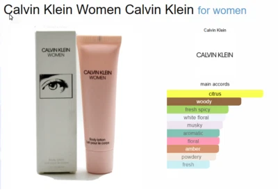Calvin Klein Women Body Lotion = 1.0 fl oz / 30 ml   New in Box - Image 1 of 4