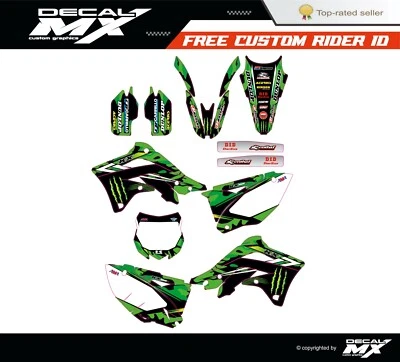 Fits Kawasaki KX450F 2013, 2014, 2015 kxf450 graphic kit decals stickers kxf kx - Image 1 of 2