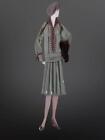 Costume Designer Betty Brader-Ashley Paper Doll Fabric Orig 20's Lady's Outfit