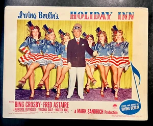 IRVING BERLIN'S 'HOLIDAY INN' 1942 ORIG LOBBY CARD, BING CROSBY, FRED ASTAIRE - Foto 1 di 1