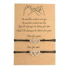 Sister Card Woven Bracelet Stainless Steel Heart-shaped Braided Bracelet