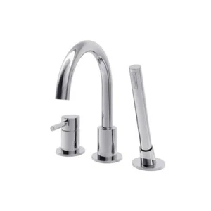 A&E DMTF-01-R-CR Roman Bathtub Oxford Deck Tub Faucet With Handshower, 887 - Picture 1 of 6