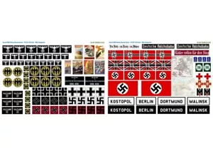 #1 (1:35-1:32) Scale German WW2 Railway Diorama Decals / Sticker - Bild 1 von 3