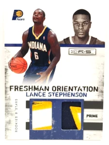 Lance Stephenson 2010 Rookies & Stars Freshman Orientation Prime Dual Patch 5/49 - Picture 1 of 2