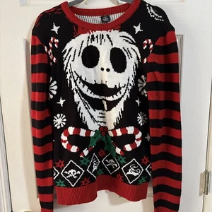 Nightmare Before Christmas Ugly Christmas Sweater Small Disney Jack Skellington - Bild 1 von 4
