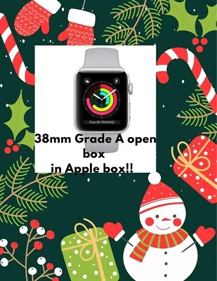 Ship Now!!! Apple Watch Series 3 GPS 38mm Silver White iwatch Open Box - Image 1 of 3