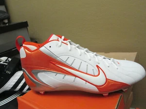 Baseball cleats rubber shoes size 16 Orange White Nike Super Speed D 3/4 - Picture 1 of 2