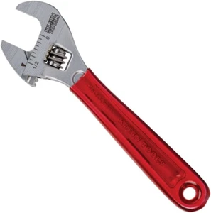 D506-4 Adjustable Drive Wrench, Forged with High Polish Chrome Finish and a Plas - Picture 1 of 12
