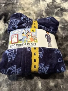 Bluey 3 Pc Robe And Pj Set Size 6 NWTS - Picture 1 of 5