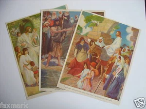 3 Religious Pictures by Milo Winter--from 1925 Book - Picture 1 of 4