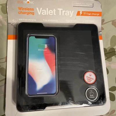 Eggtronic Wireless Charging Valet Tray DISTRESSED PACKAGE - Image 1 of 3