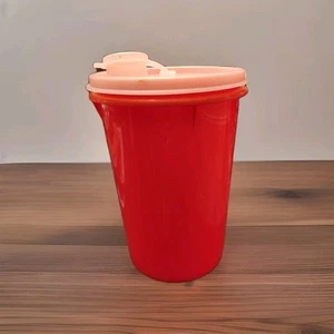 Tupperware 32 Ounce Mega Orange Tumbler With Flip Top Lid 321-11  - Picture 1 of 3