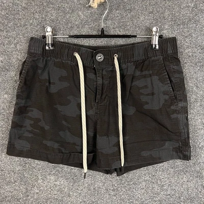 Vuori Black Camo Shorts Womens Small Drawstring Elastic Waist Casual small - Image 1 of 4
