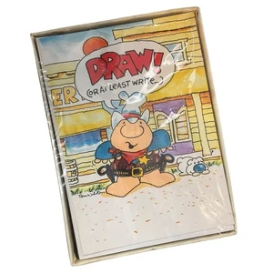 Vintage AMERICAN GREETINGS ZIGGY Set 8 Briefpapier Notizkarten Americard bunt - Bild 1 von 9