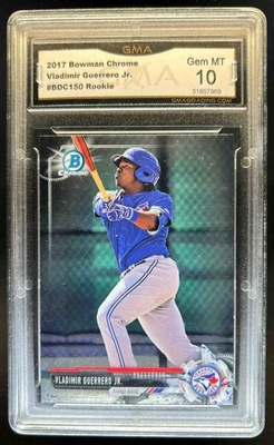 Bowman Draft Vladimir Guerrero Jr. Chrome Prospect 2017 #BDC-150 GMA 10 Foto 1 de 2