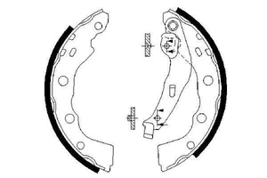 Bosch 0986487577 Brake Shoes Set Automotive Part MR46594 FSB616 MFR462 - Picture 1 of 1
