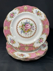 4er Set Royal Albert LADY CARLYLE Bone China 8" Salatteller - Bild 1 von 24