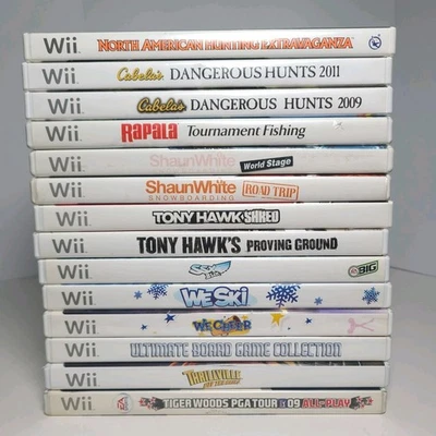 Wii Nintendo Game Bundle Lot of 14 Many are CIB - Image 1 of 4