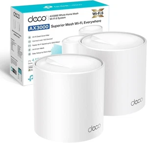 TP-Link Deco X50 AX3000 Whole Home Mesh Wi-Fi 6 System - Doppelpack Brandneu - Bild 1 von 9