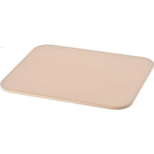 American Metalcraft Ceramic Pizza Stone, 15" L x 12" W x 3⁄8" H,Cream - Picture 1 of 2