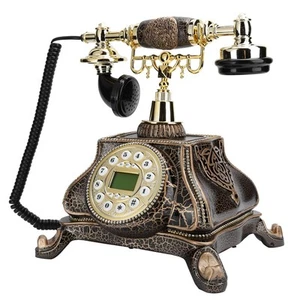 MS8332B European Retro Vintage Style Landline Oldfashioned Telephone With Bac FY - Afbeelding 1 van 21