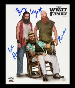 WWE THE WYATT FAMILY SIGNED 8X10 ORIGINAL PROMO PHOTO WITH PSA COA BRAY WYATT - Picture 1 of 3
