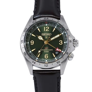 SEIKO Prospex Alpinist 39.5mm Stainless Steel/Leather Green Dial SBEJ005 - Picture 1 of 10