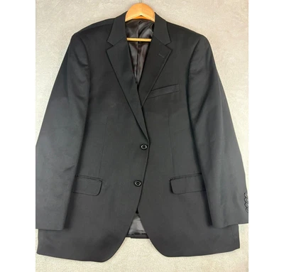 Dockers Men's 46R Black Two Button Blazer Jacket Business Casual NEW - Image 1 of 4