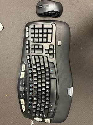 Logitech K350 M510 wireless Keyboard Mouse combo With Unifying Receiver 04716 - Image 1 of 4